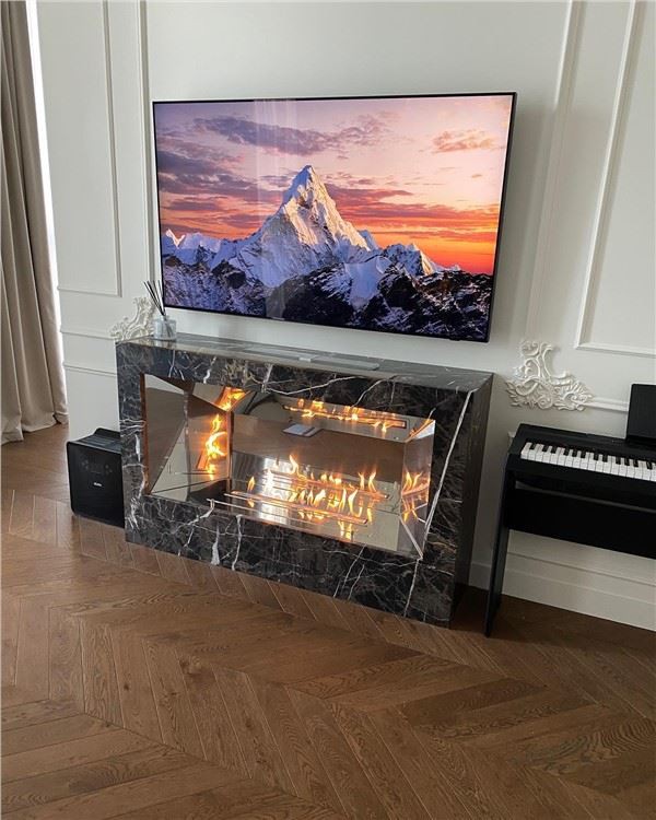 Camino da incasso a bioetanolo automatico da interno